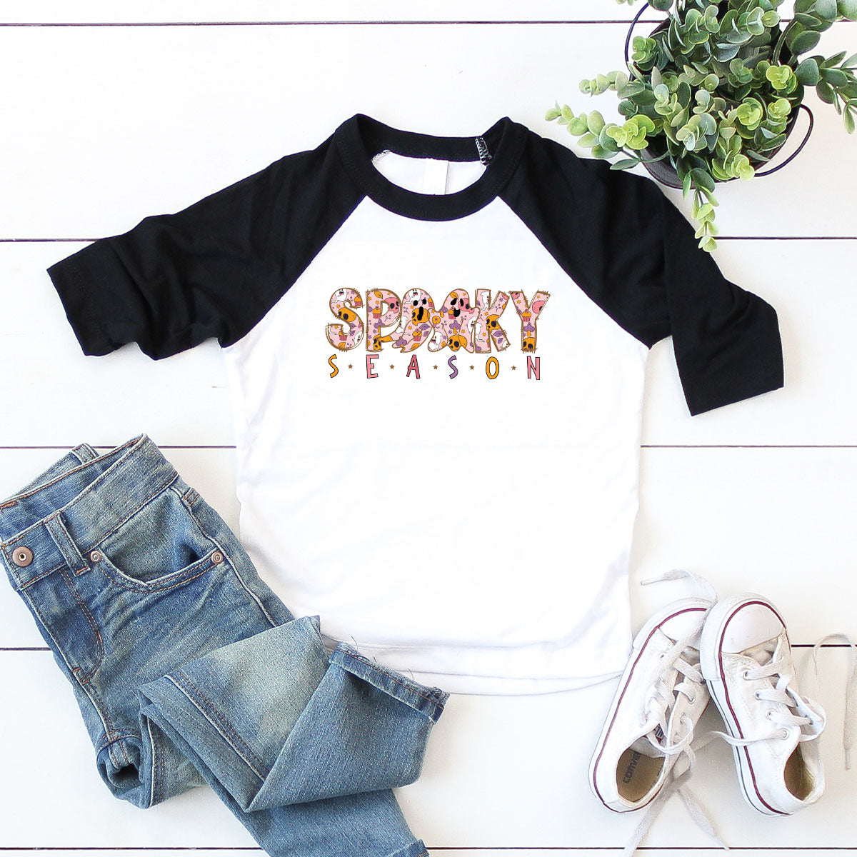 Ghost Graphic Tees, Cute Kid Halloween Shirt, Spooky Shirt