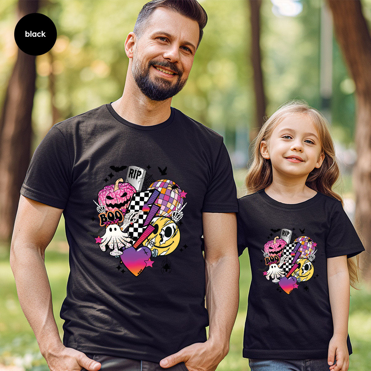 Halloween Shirt, Halloween Gifts, Spooky Season Shirt, Pumpkin Graphic Tees, Girls Fall Clothing, Halloween Party Outfit, Ghost Vneck Shirt