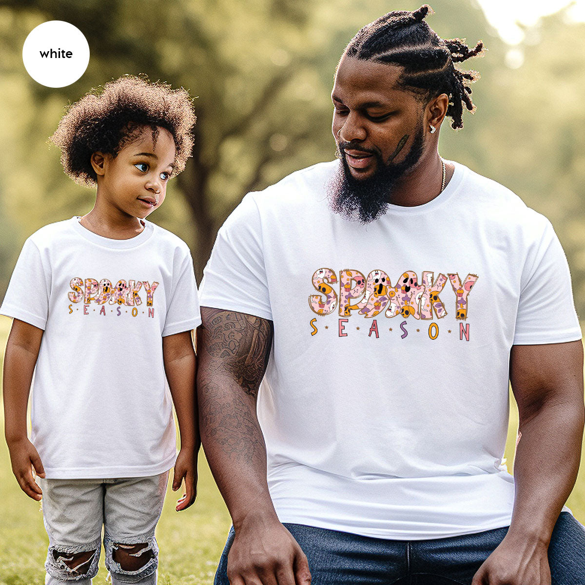 Ghost Graphic Tees, Cute Kid Halloween Shirt, Spooky Shirt