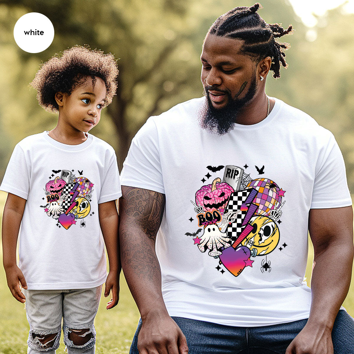 Retro Halloween Shirt, Spooky Pumpkin Shirt, Cool Checkered Outfit