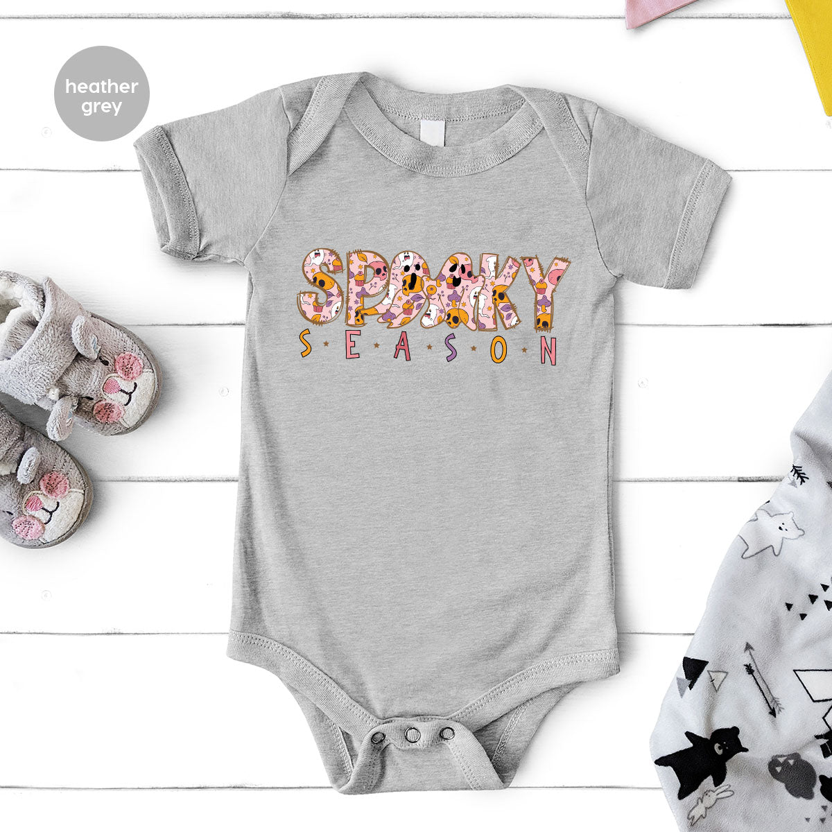 Ghost Graphic Tees, Cute Kid Halloween Shirt, Spooky Shirt