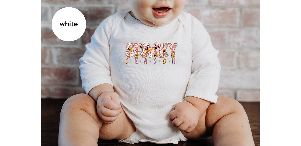 Ghost Graphic Tees, Cute Kid Halloween Shirt, Spooky Shirt