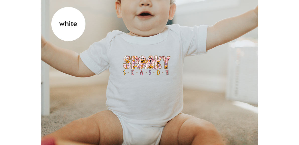 Ghost Graphic Tees, Cute Kid Halloween Shirt, Spooky Shirt