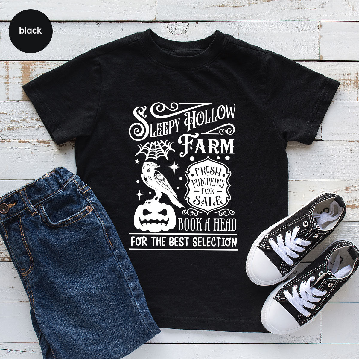 Halloween Sweatshirt, Farmer Outfit, Pumpkin Shirt, Spooky Season Clothing, Crow T-Shirt, Farm Graphic Tees, Gift for Him, Movie VNeck Shirt