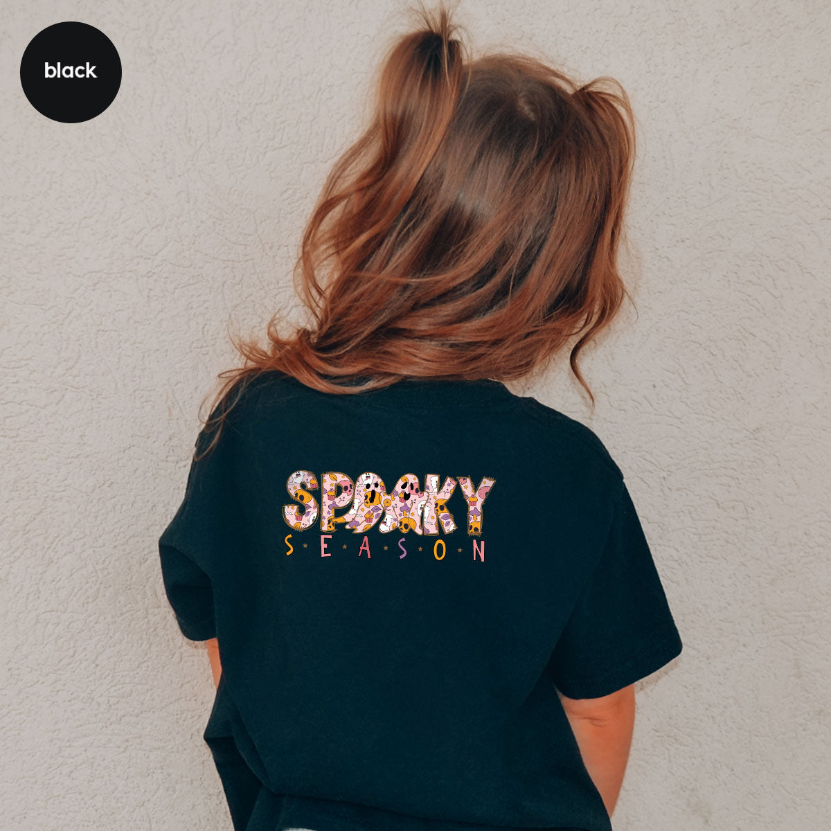 Ghost Graphic Tees, Cute Kid Halloween Shirt, Spooky Shirt