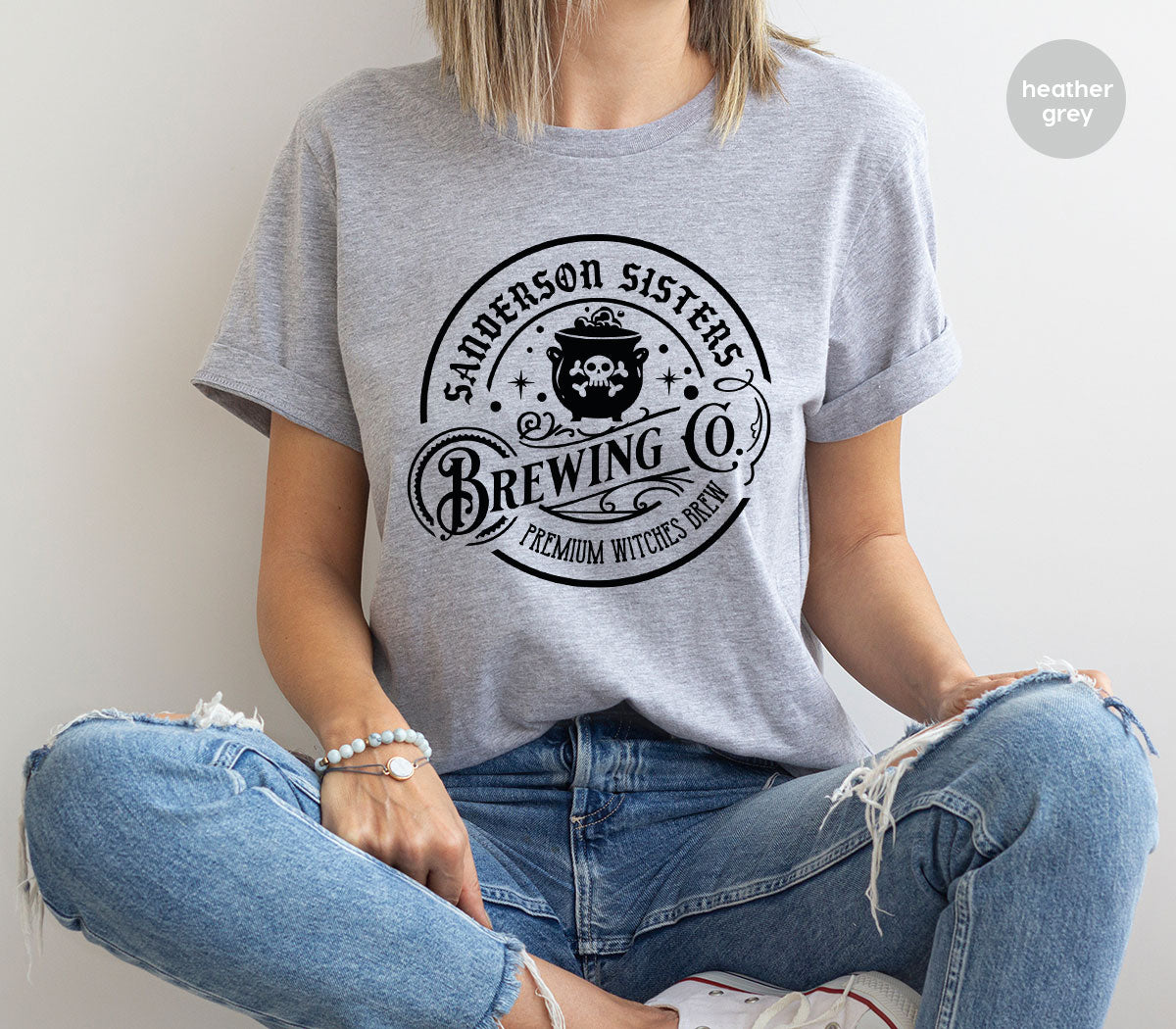 Halloween Witch T-Shirt, Witches Brew Vneck Shirt, Witchy Crewneck Sweatshirt, Spooky Season T Shirts, Spell Graphic Tees, Magic Shirt