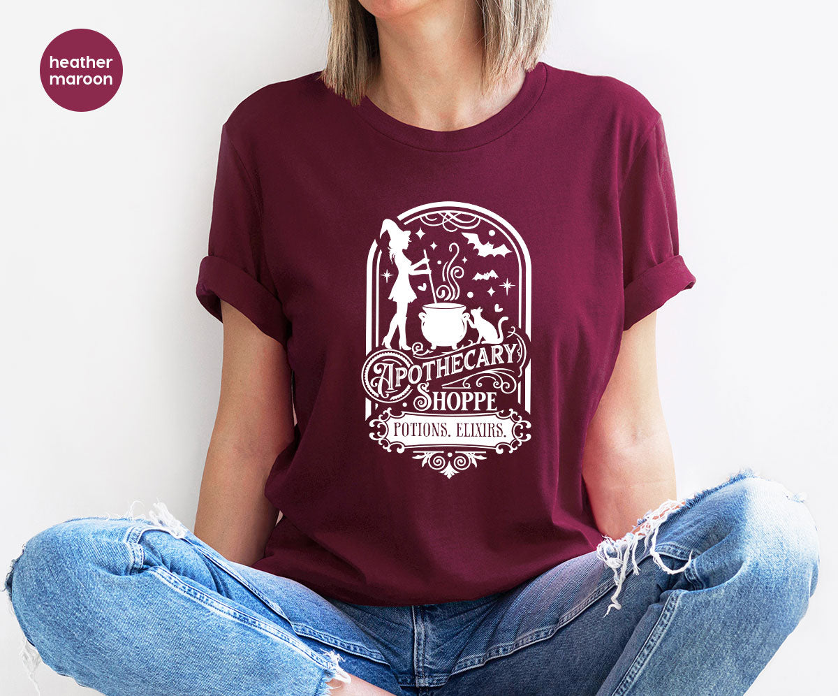 Funny Witch Shirt, Halloween Party Tshirt, Apothecary Shoppe Clothing, Halloween Tshirts, Witchy T-Shirt, Shirts for Women, Gift For Her