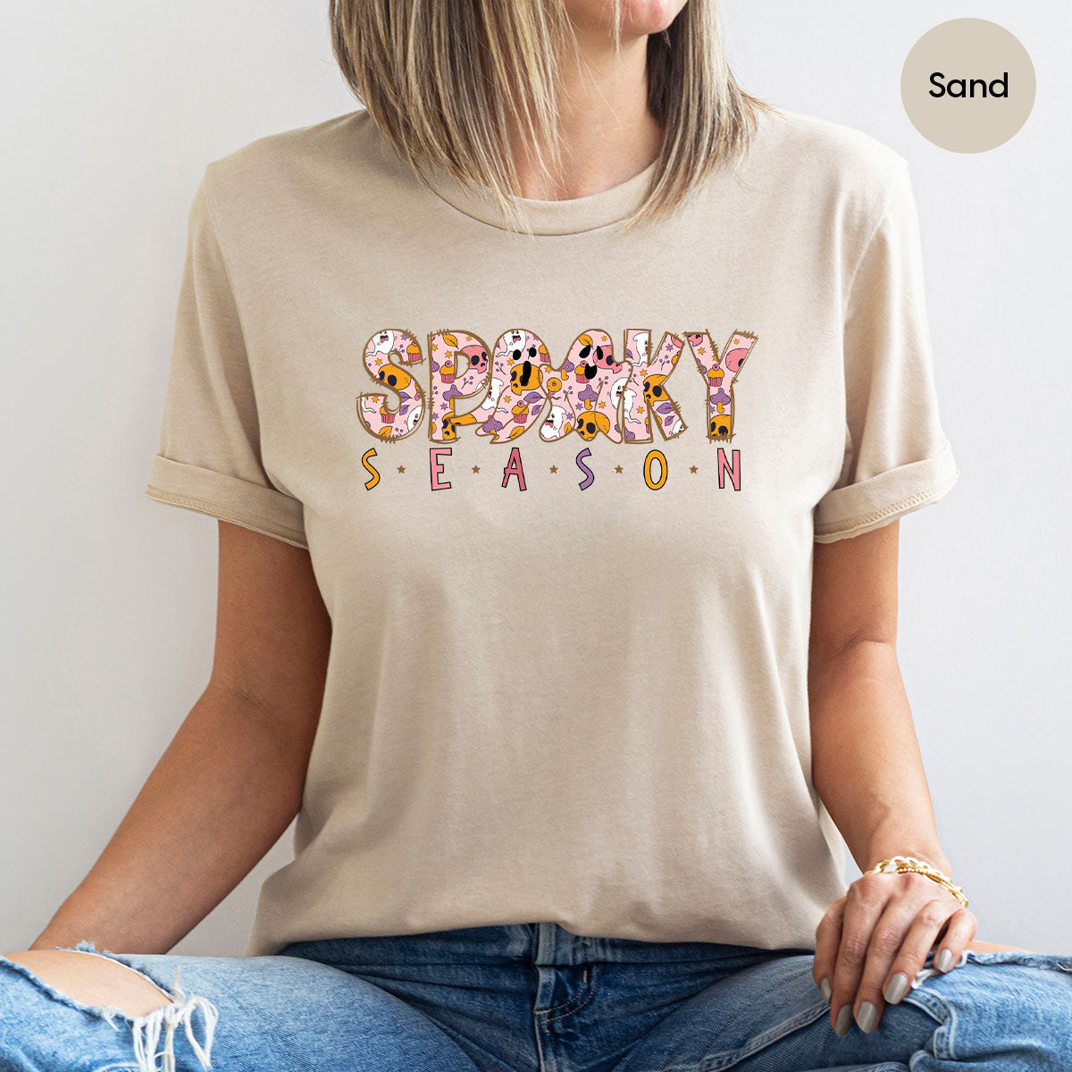 Ghost Graphic Tees, Cute Kid Halloween Shirt, Spooky Shirt