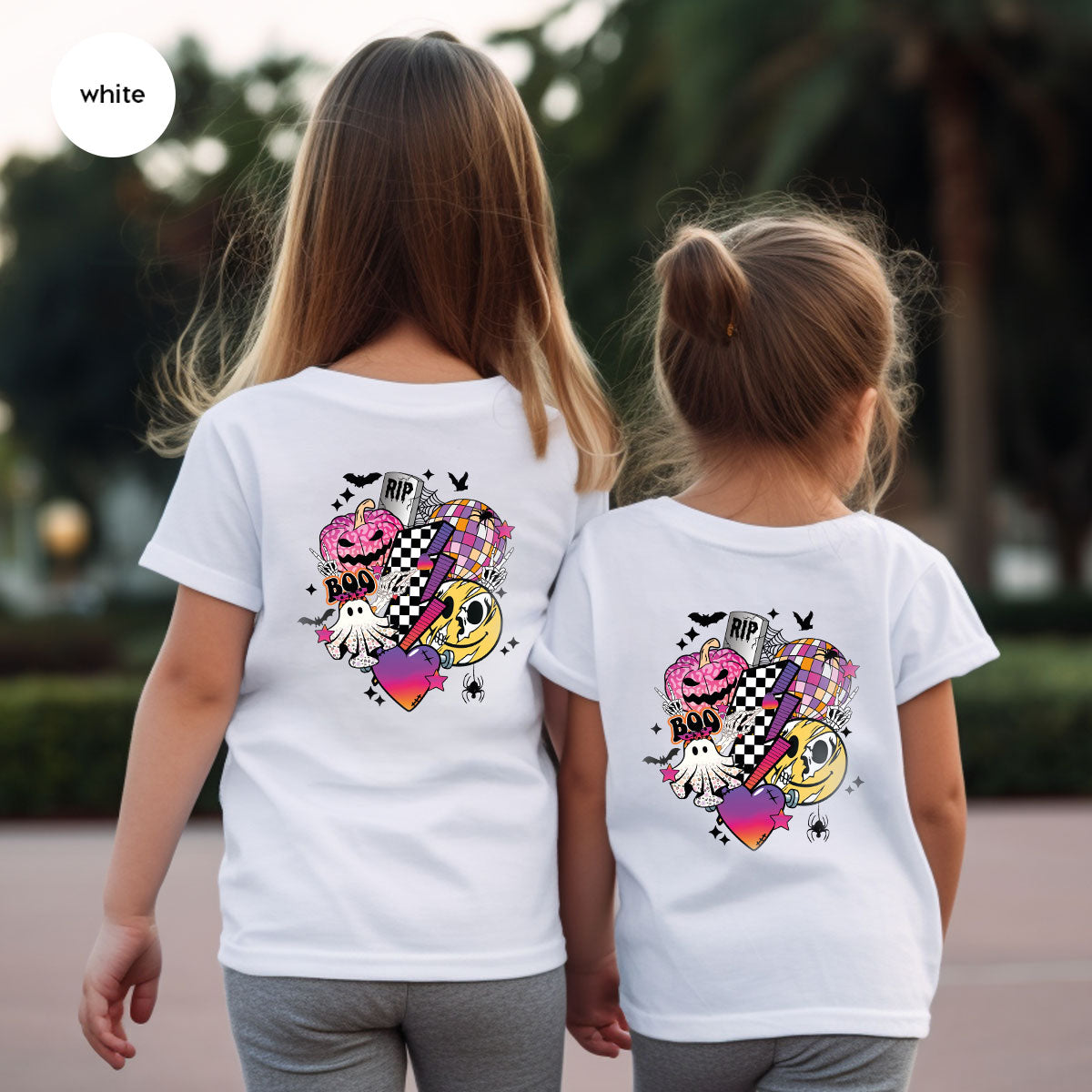 Halloween Shirt, Halloween Gifts, Spooky Season Shirt, Pumpkin Graphic Tees, Girls Fall Clothing, Halloween Party Outfit, Ghost Vneck Shirt