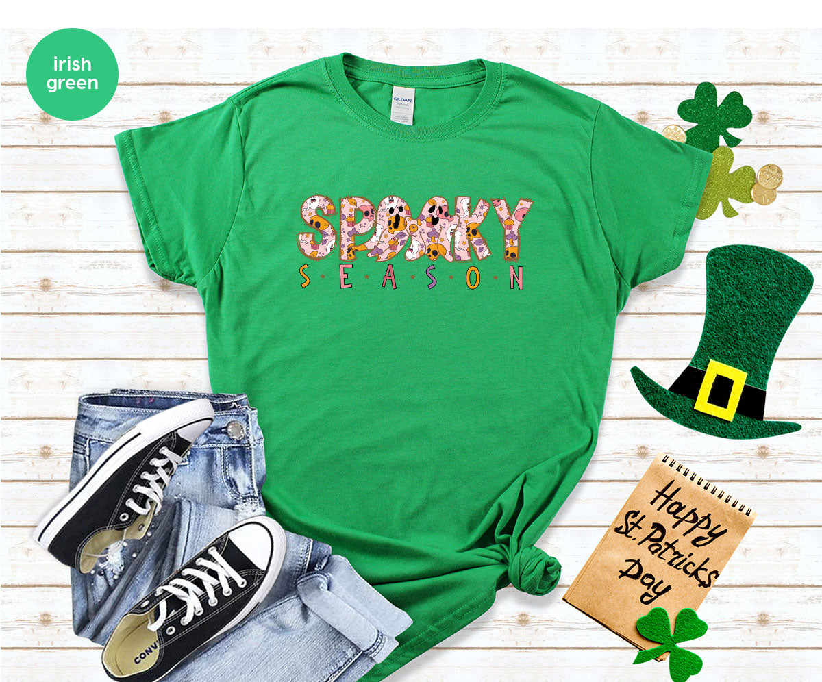 Ghost Graphic Tees, Cute Kid Halloween Shirt, Spooky Shirt