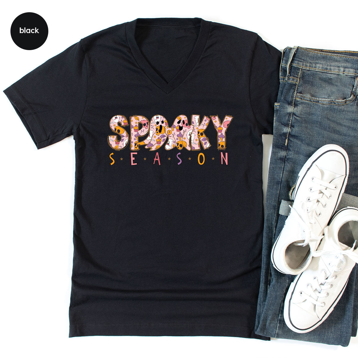 Ghost Graphic Tees, Cute Kid Halloween Shirt, Spooky Shirt