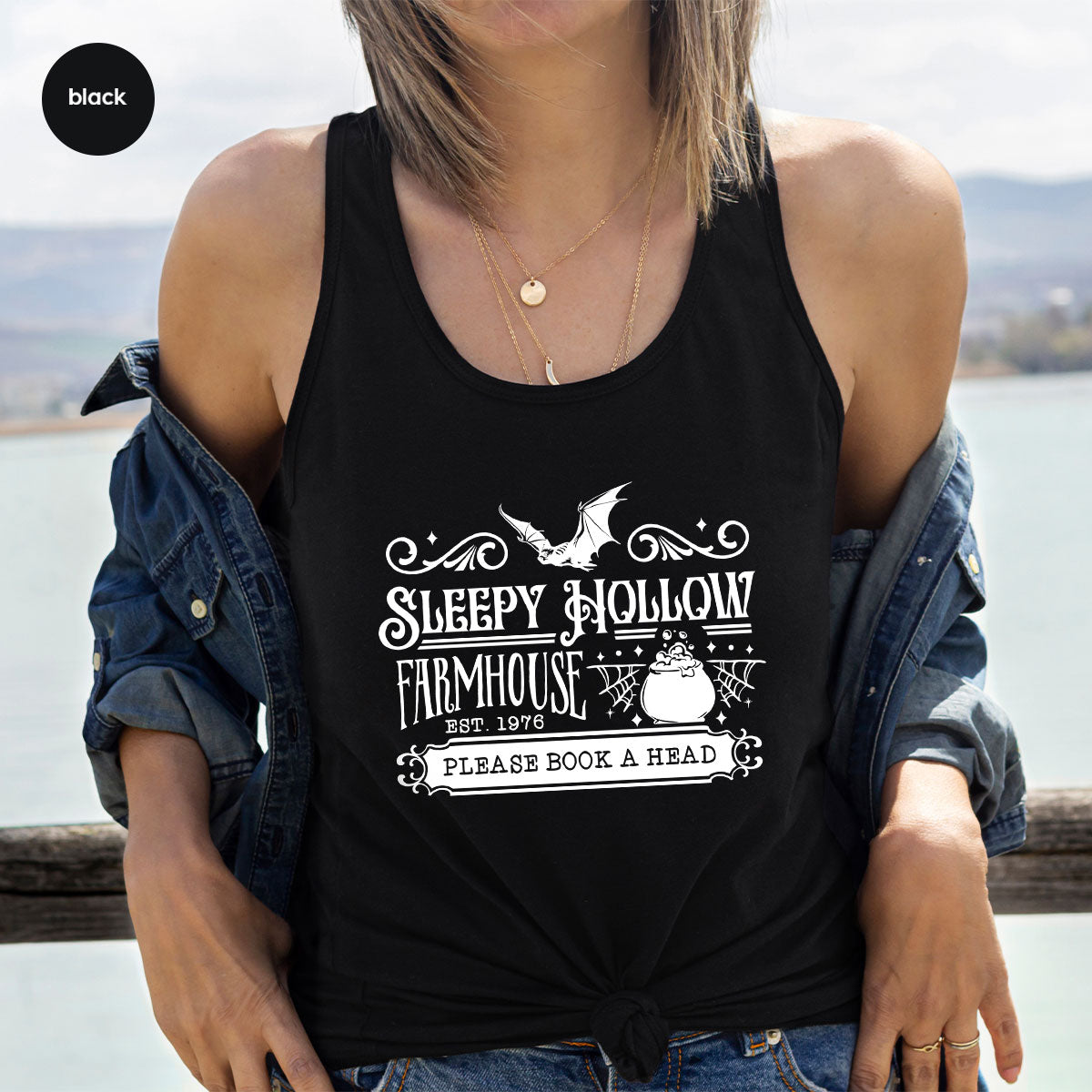 Spooky Season Clothing, Halloween Party Shirts, Farm Horror Outfit, Farmer Crewneck Sweatshirt, Witchy Gifts for Her, Witch Graphic Tees