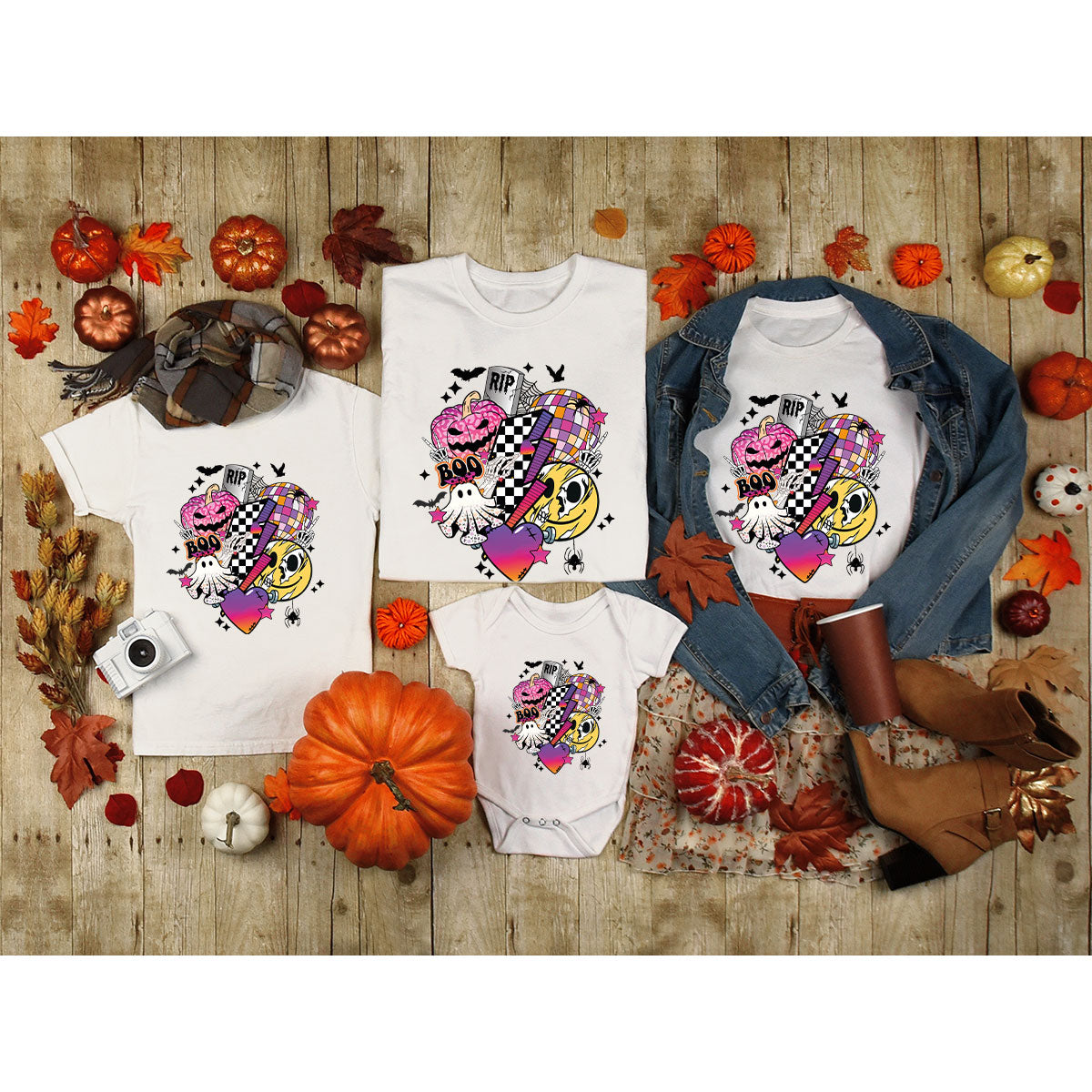 Halloween Shirt, Halloween Gifts, Spooky Season Shirt, Pumpkin Graphic Tees, Girls Fall Clothing, Halloween Party Outfit, Ghost Vneck Shirt