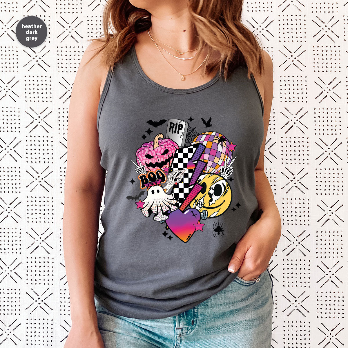 Halloween Shirt, Halloween Gifts, Spooky Season Shirt, Pumpkin Graphic Tees, Girls Fall Clothing, Halloween Party Outfit, Ghost Vneck Shirt
