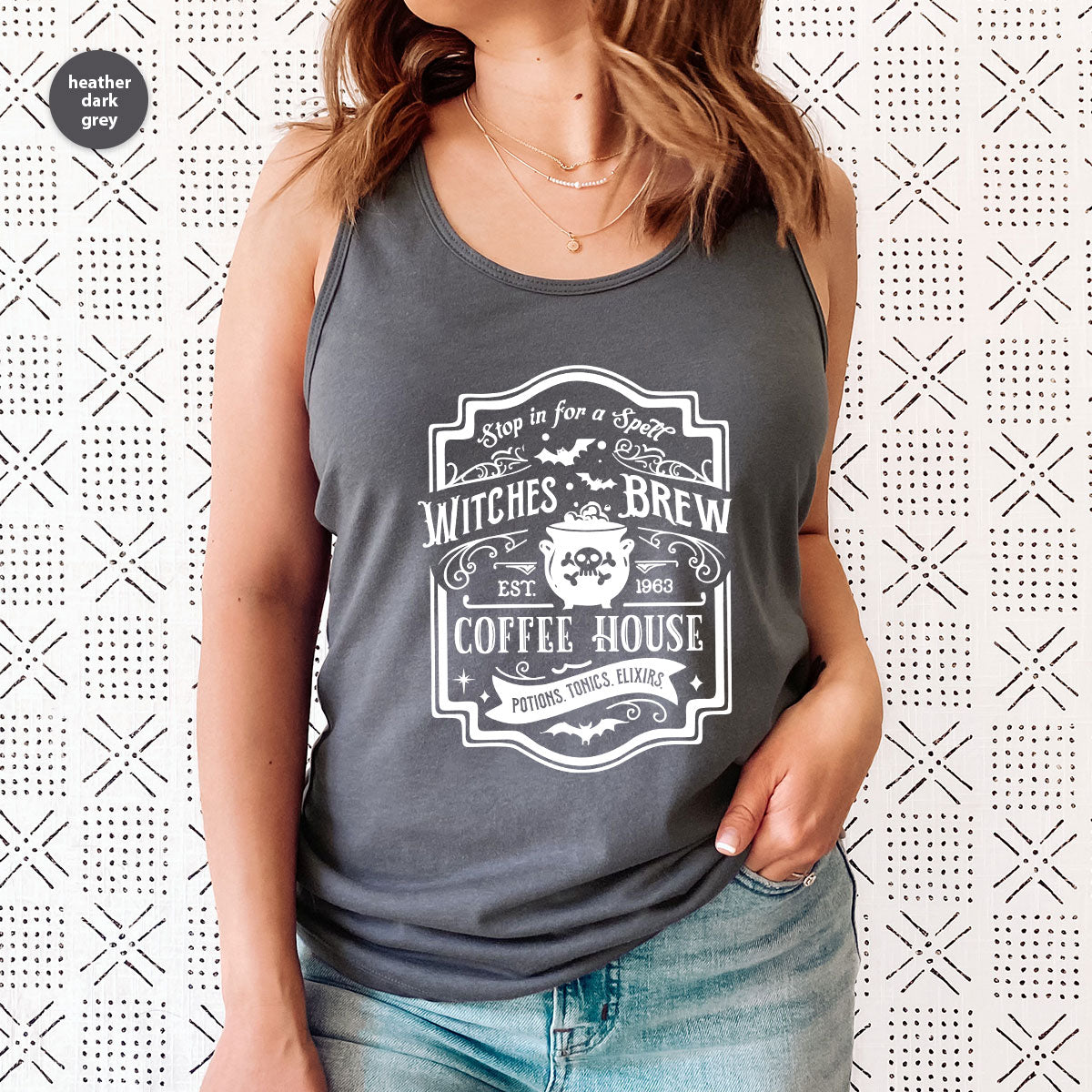 Halloween Shirt, Witchy Gifts, Spooky Season Tshirt, Spell Vneck T Shirt, Shirts for Women, Gifts for Her, Witch's Brew Graphic Tees