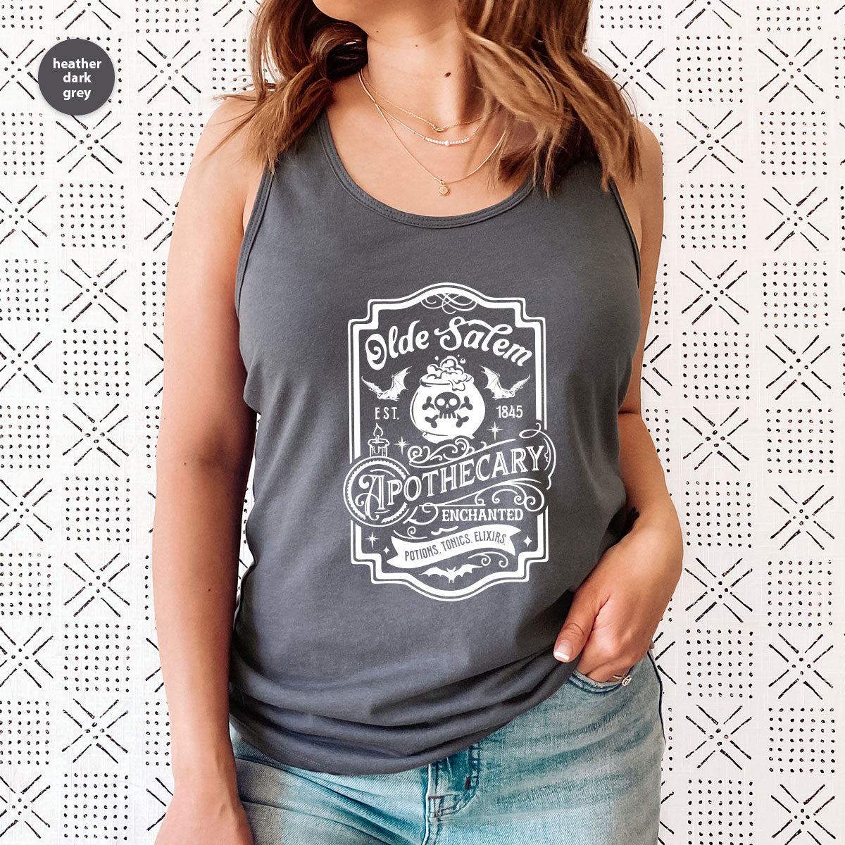 Spooky Season Clothing, Witches Crewneck Sweatshirts, Halloween Gifts, Salem Graphic Tees, Girls Apothecary T-Shirt, Womens Vneck Tshirt