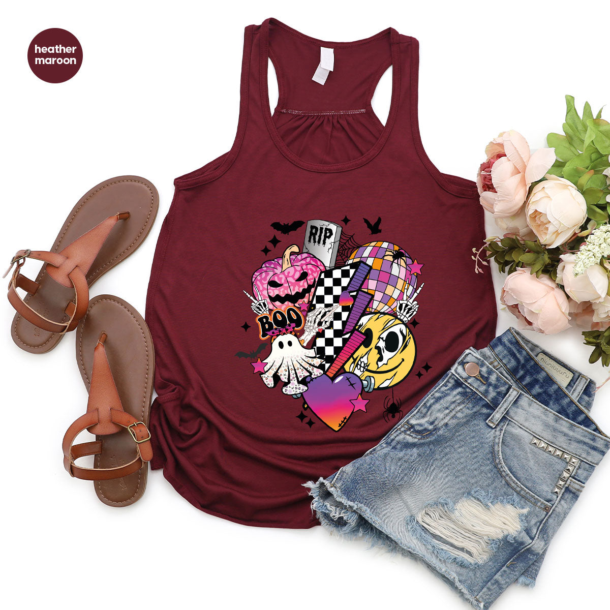 Halloween Shirt, Halloween Gifts, Spooky Season Shirt, Pumpkin Graphic Tees, Girls Fall Clothing, Halloween Party Outfit, Ghost Vneck Shirt
