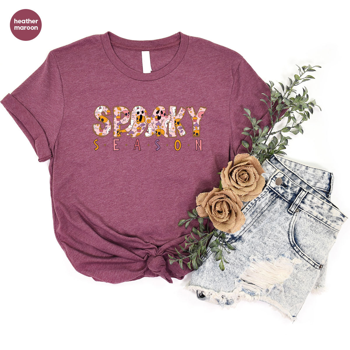 Ghost Graphic Tees, Cute Kid Halloween Shirt, Spooky Shirt
