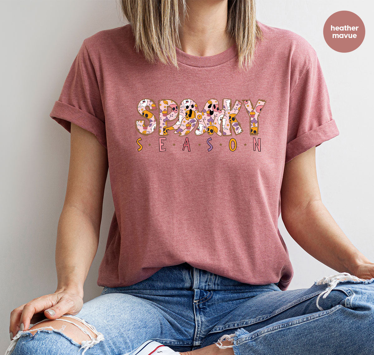 Ghost Graphic Tees, Cute Kid Halloween Shirt, Spooky Shirt
