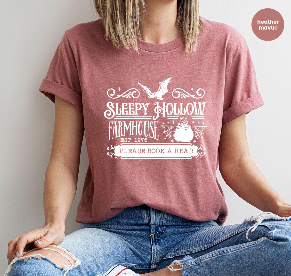 Spooky Season Clothing, Halloween Party Shirts, Farm Horror Outfit, Farmer Crewneck Sweatshirt, Witchy Gifts for Her, Witch Graphic Tees