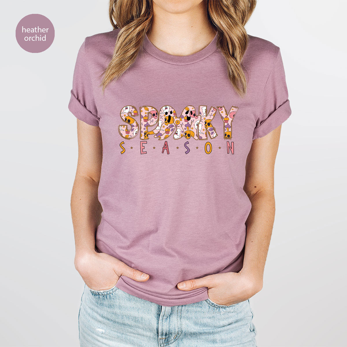 Ghost Graphic Tees, Cute Kid Halloween Shirt, Spooky Shirt