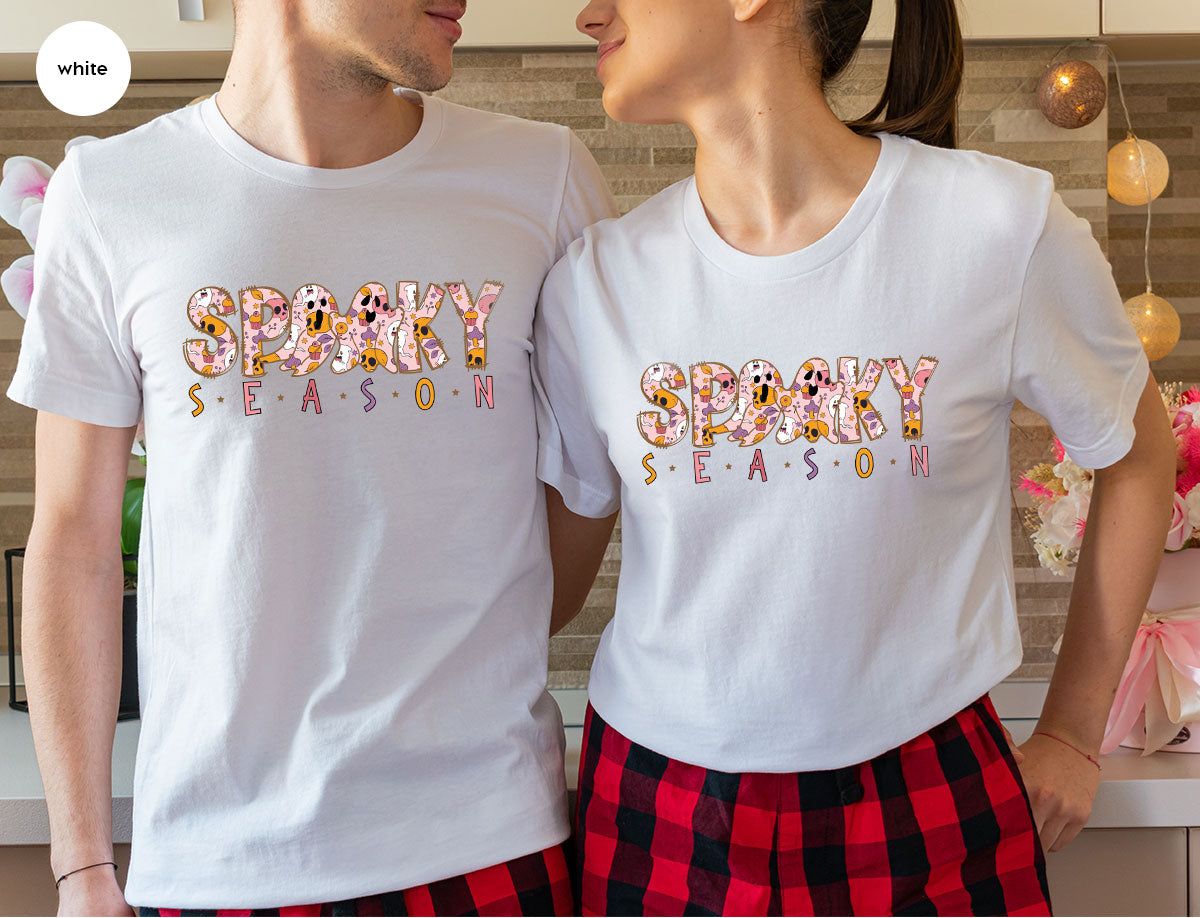 Ghost Graphic Tees, Cute Kid Halloween Shirt, Spooky Shirt
