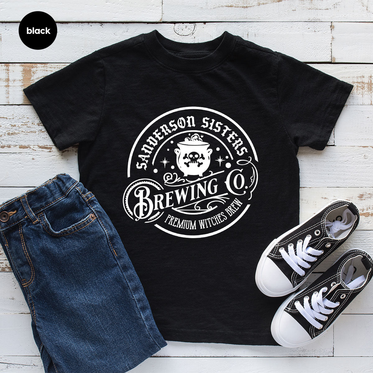 Witches Brew T-Shirt, Witchy Gifts for Her, Halloween Crewneck Sweatshirt, Girls Party Shirts, Spooky Season Graphic Tees, Womens Clothing