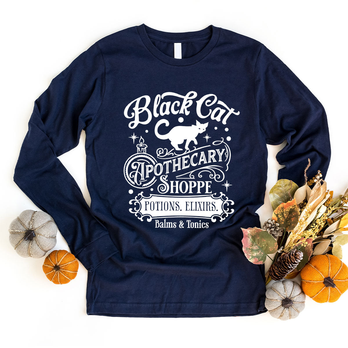 Halloween Party T-Shirt, Spooky Sweatshirt, Halloween Gifts, Cat Clothing, Genderneutral Adult Shirt, Apothecary Graphic Tees, Gift for Kids