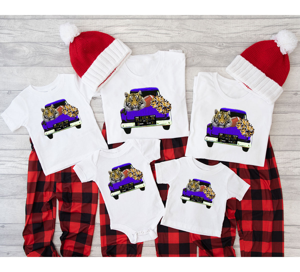 Football Truck Shirt, Tiger Graphic Tees, Football Mom TShirt, Football Gifts for Her, Cheer Vneck Shirt, Gift for Him, Sports Clothing