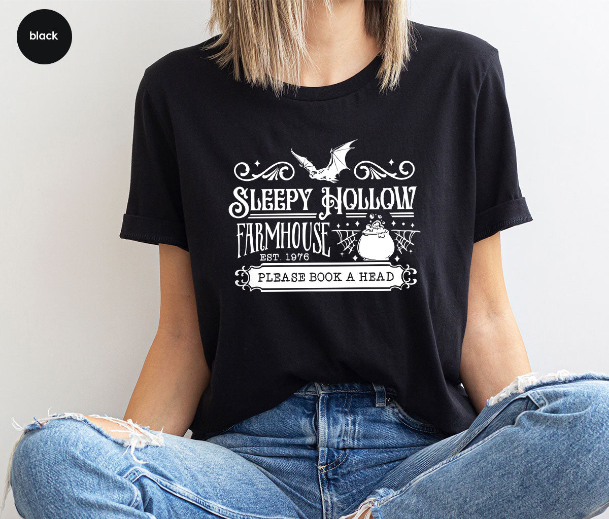 Spooky Season Clothing, Halloween Party Shirts, Farm Horror Outfit, Farmer Crewneck Sweatshirt, Witchy Gifts for Her, Witch Graphic Tees