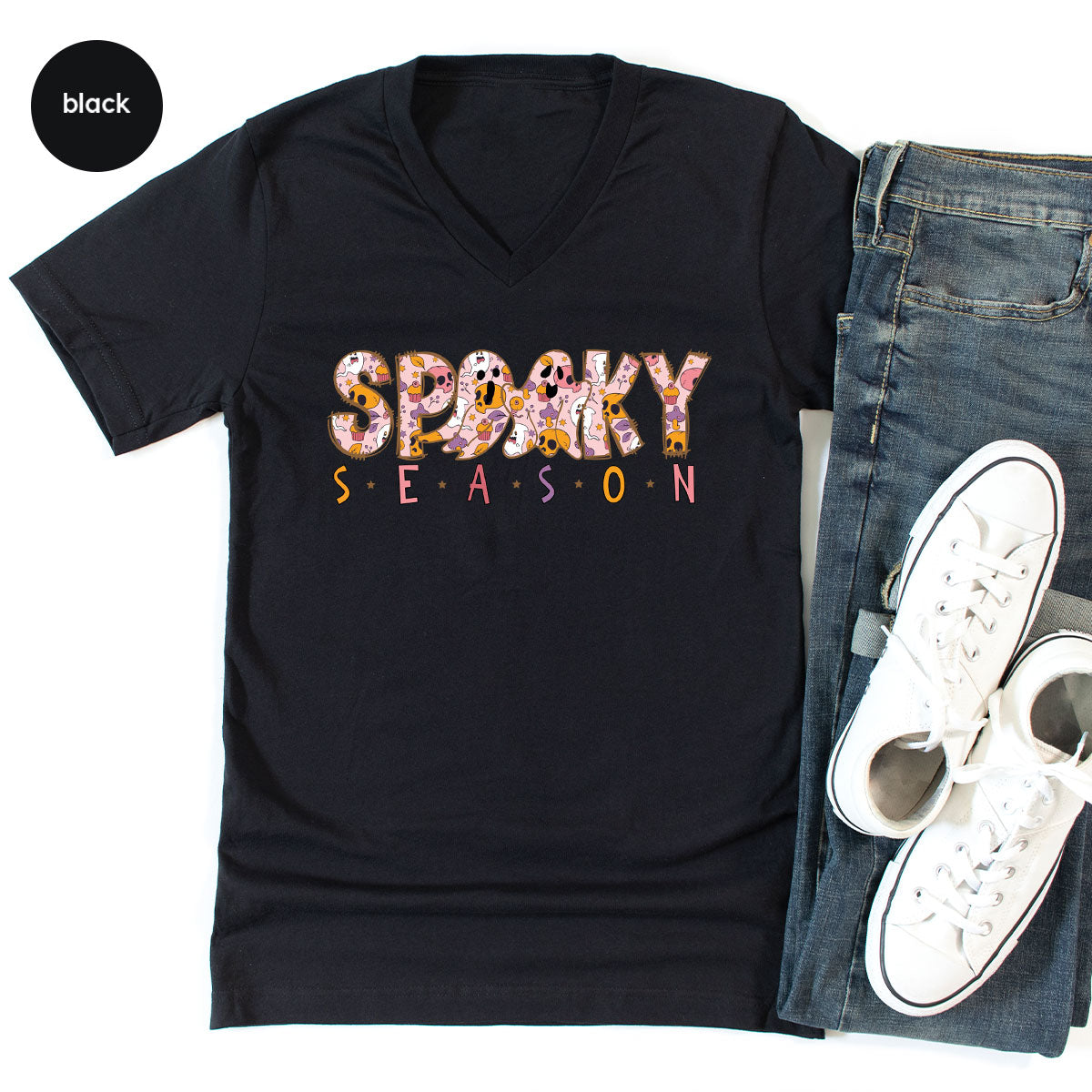 Ghost Graphic Tees, Cute Kid Halloween Shirt, Spooky Shirt