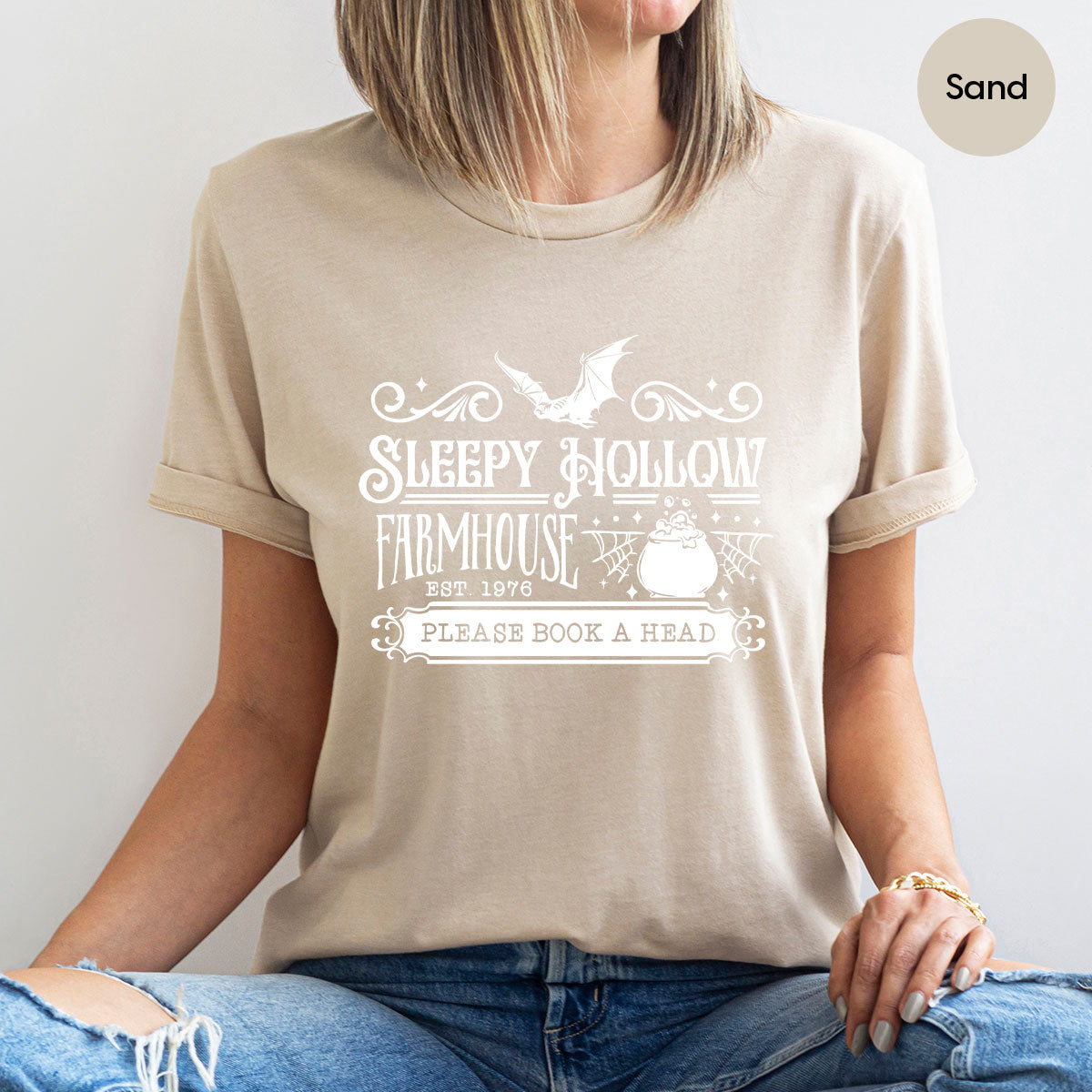 Spooky Season Clothing, Halloween Party Shirts, Farm Horror Outfit, Farmer Crewneck Sweatshirt, Witchy Gifts for Her, Witch Graphic Tees