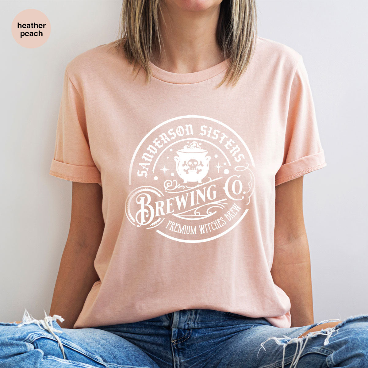 Witches Brew T-Shirt, Witchy Gifts for Her, Halloween Crewneck Sweatshirt, Girls Party Shirts, Spooky Season Graphic Tees, Womens Clothing