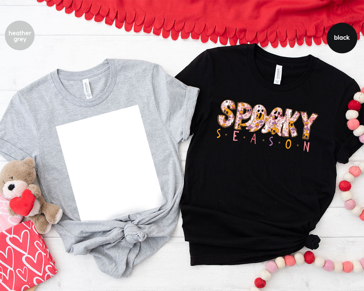 Ghost Graphic Tees, Cute Kid Halloween Shirt, Spooky Shirt
