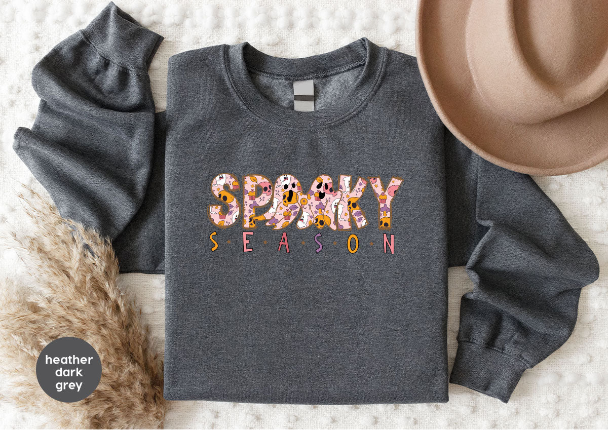 Ghost Graphic Tees, Cute Kid Halloween Shirt, Spooky Shirt