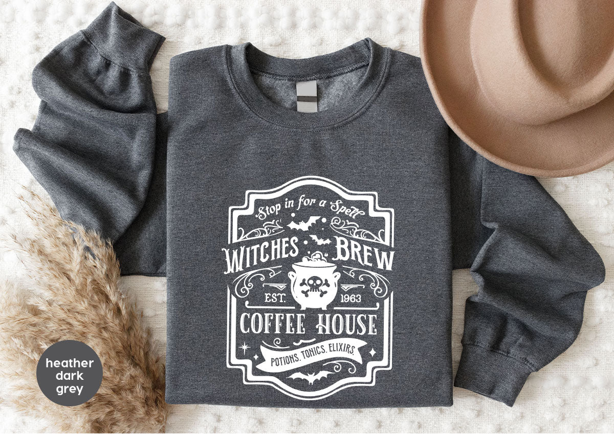 Halloween Shirt, Witchy Gifts, Spooky Season Tshirt, Spell Vneck T Shirt, Shirts for Women, Gifts for Her, Witch's Brew Graphic Tees