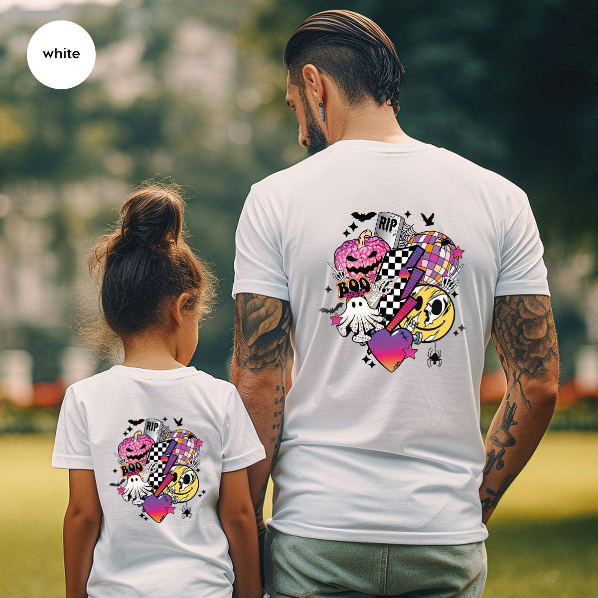 Halloween Shirt, Halloween Gifts, Spooky Season Shirt, Pumpkin Graphic Tees, Girls Fall Clothing, Halloween Party Outfit, Ghost Vneck Shirt