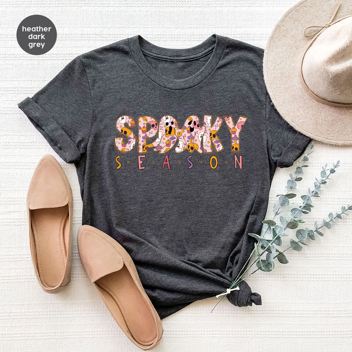 Ghost Graphic Tees, Cute Kid Halloween Shirt, Spooky Shirt