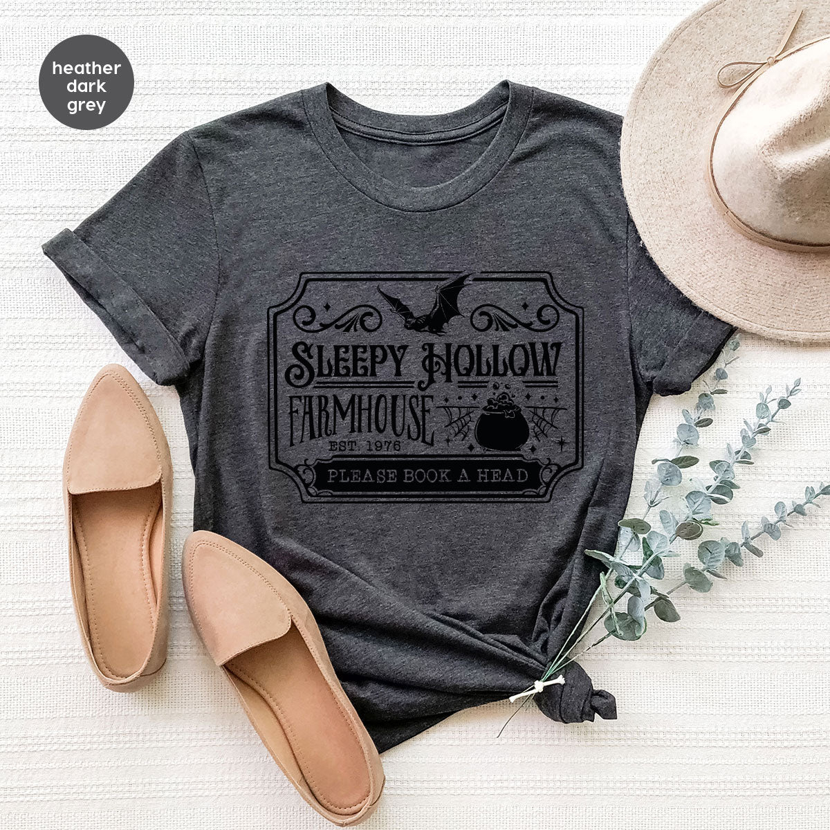 Halloween Farm T Shirt, Horror Crewneck Sweatshirt, Farm Gifts, Witchy Clothing, Spooky Season Graphic Tees, Halloween Party VNeck Shirt