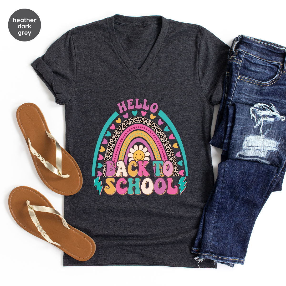Inspirational Teacher Shirt, First Day Of School Clothing, Welcome Back To School Tshirt,n ainbow Graphic Tee