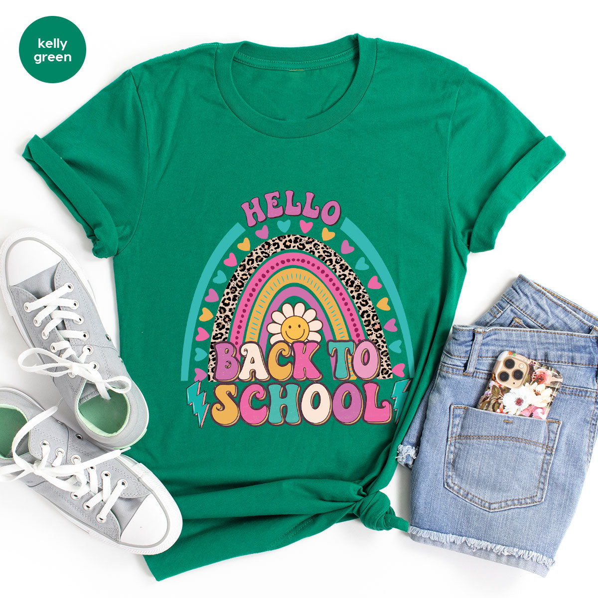 Inspirational Teacher Shirt, First Day Of School Clothing, Welcome Back To School Tshirt,n ainbow Graphic Tee