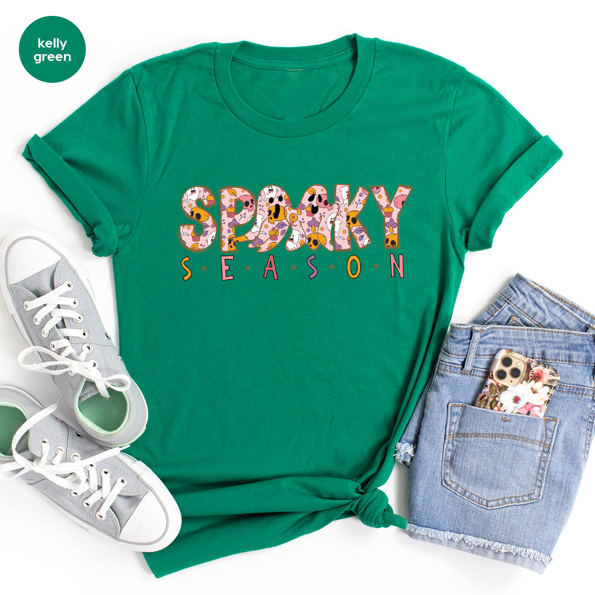 Ghost Graphic Tees, Cute Kid Halloween Shirt, Spooky Shirt