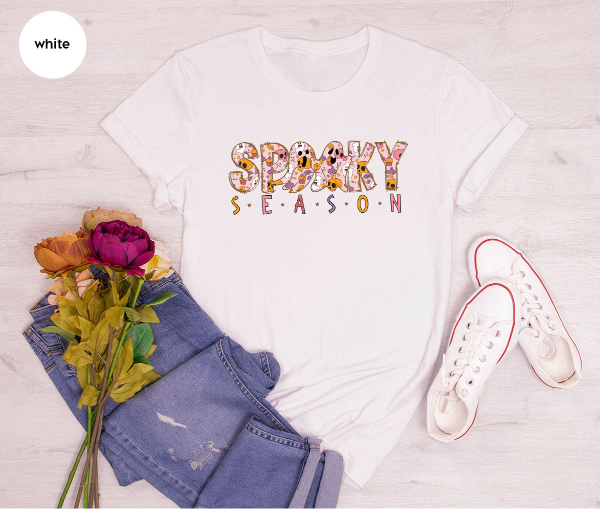 Ghost Graphic Tees, Cute Kid Halloween Shirt, Spooky Shirt