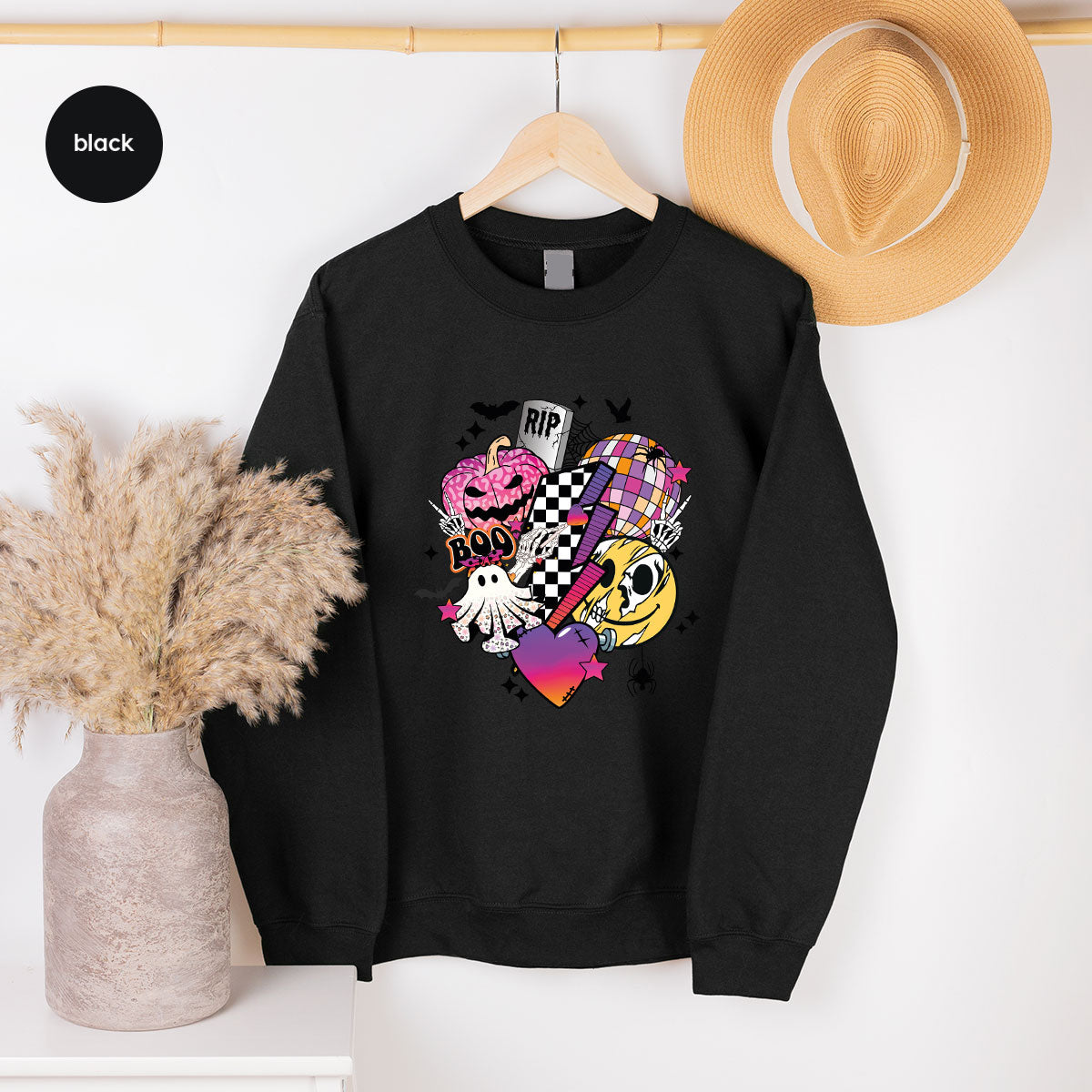 Halloween Shirt, Halloween Gifts, Spooky Season Shirt, Pumpkin Graphic Tees, Girls Fall Clothing, Halloween Party Outfit, Ghost Vneck Shirt