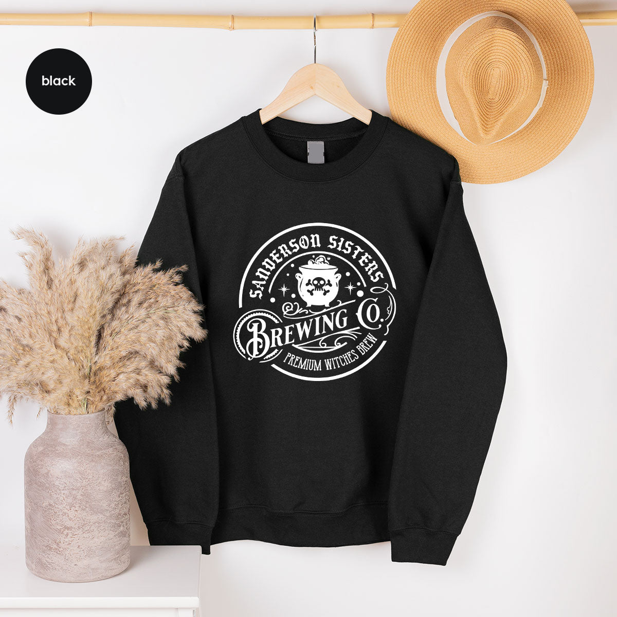 Witches Brew T-Shirt, Witchy Gifts for Her, Halloween Crewneck Sweatshirt, Girls Party Shirts, Spooky Season Graphic Tees, Womens Clothing