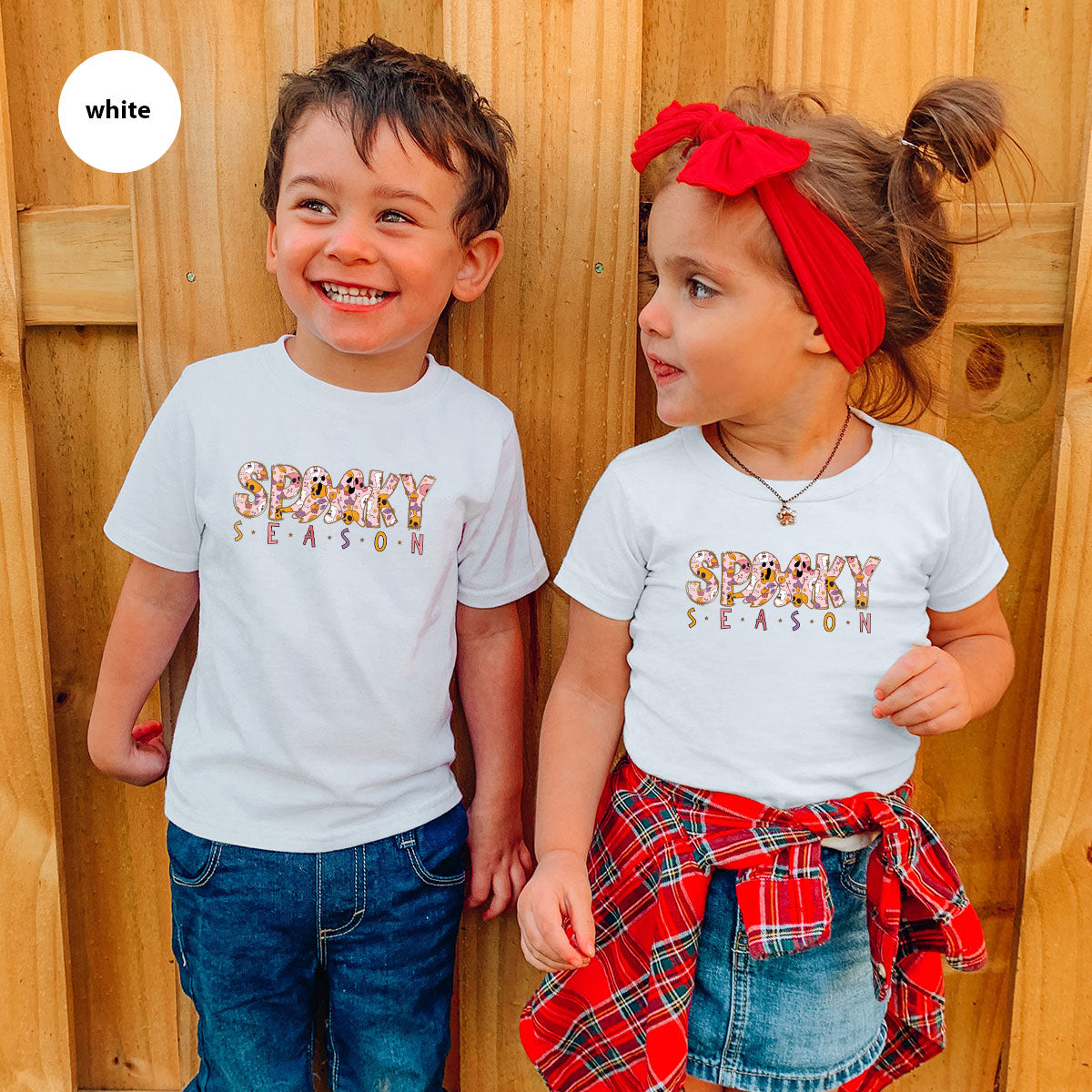 Ghost Graphic Tees, Cute Kid Halloween Shirt, Spooky Shirt