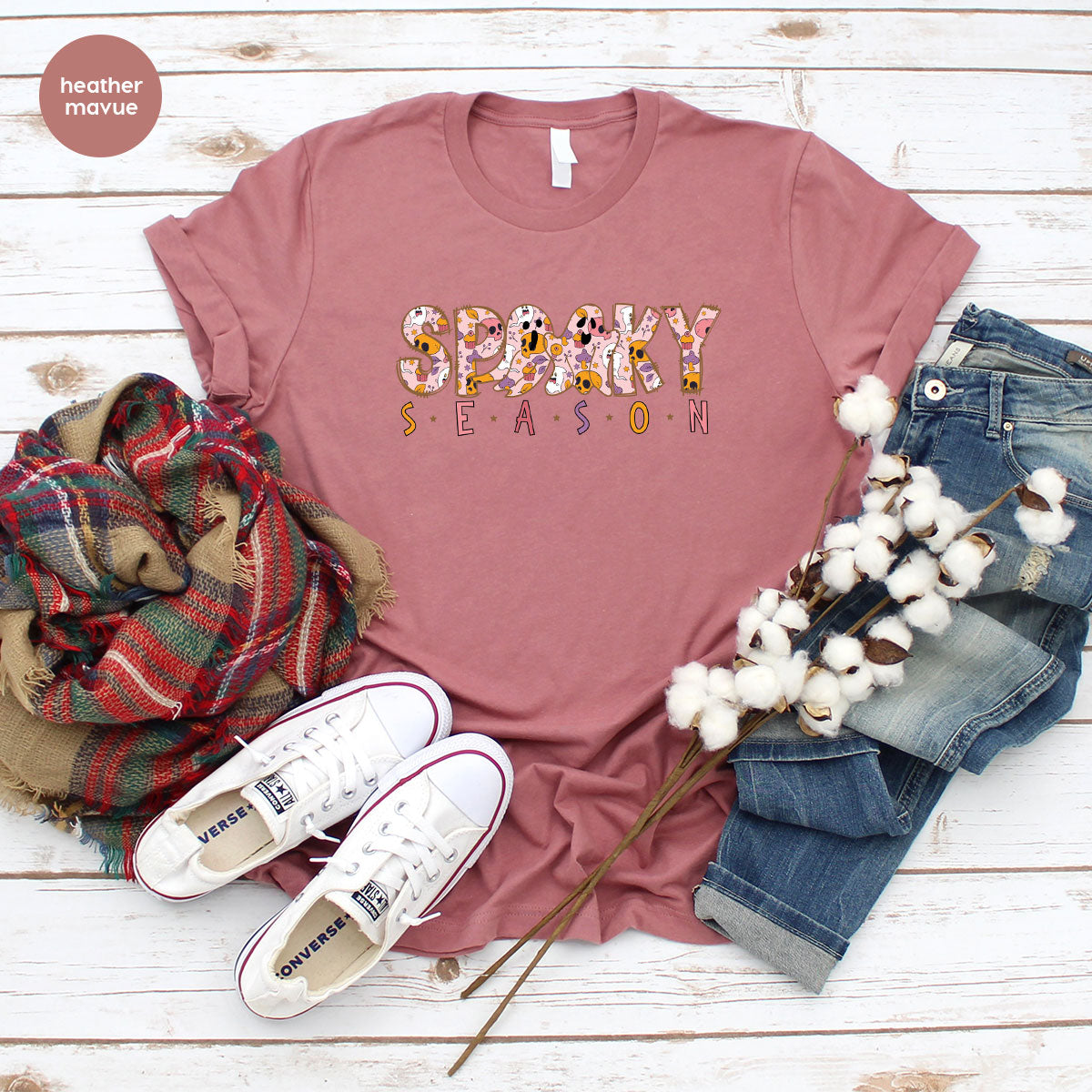 Ghost Graphic Tees, Cute Kid Halloween Shirt, Spooky Shirt