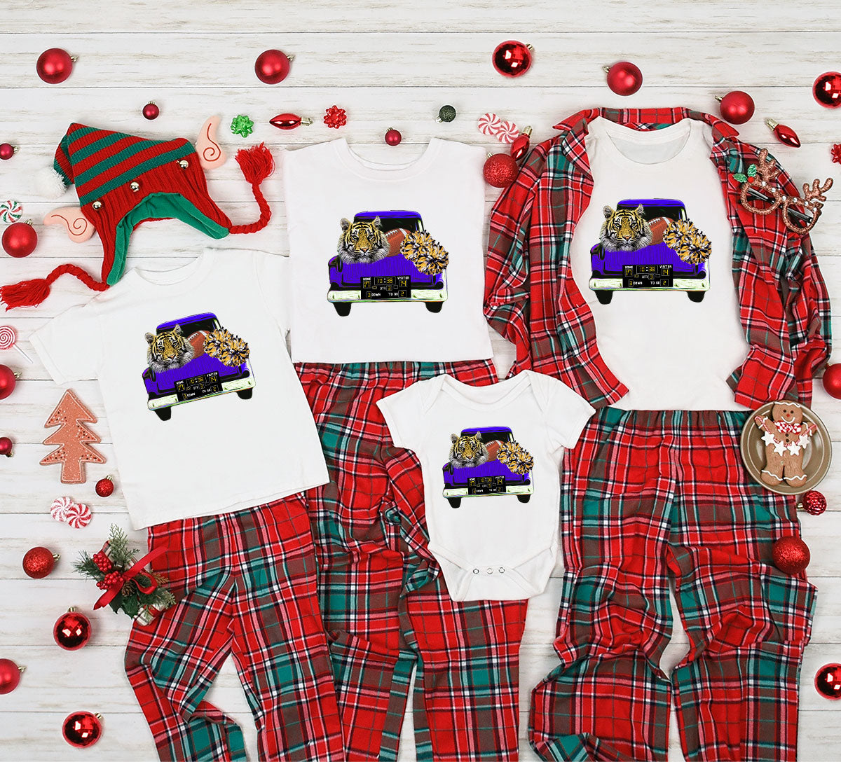 Football Truck Shirt, Tiger Graphic Tees, Football Mom TShirt, Football Gifts for Her, Cheer Vneck Shirt, Gift for Him, Sports Clothing