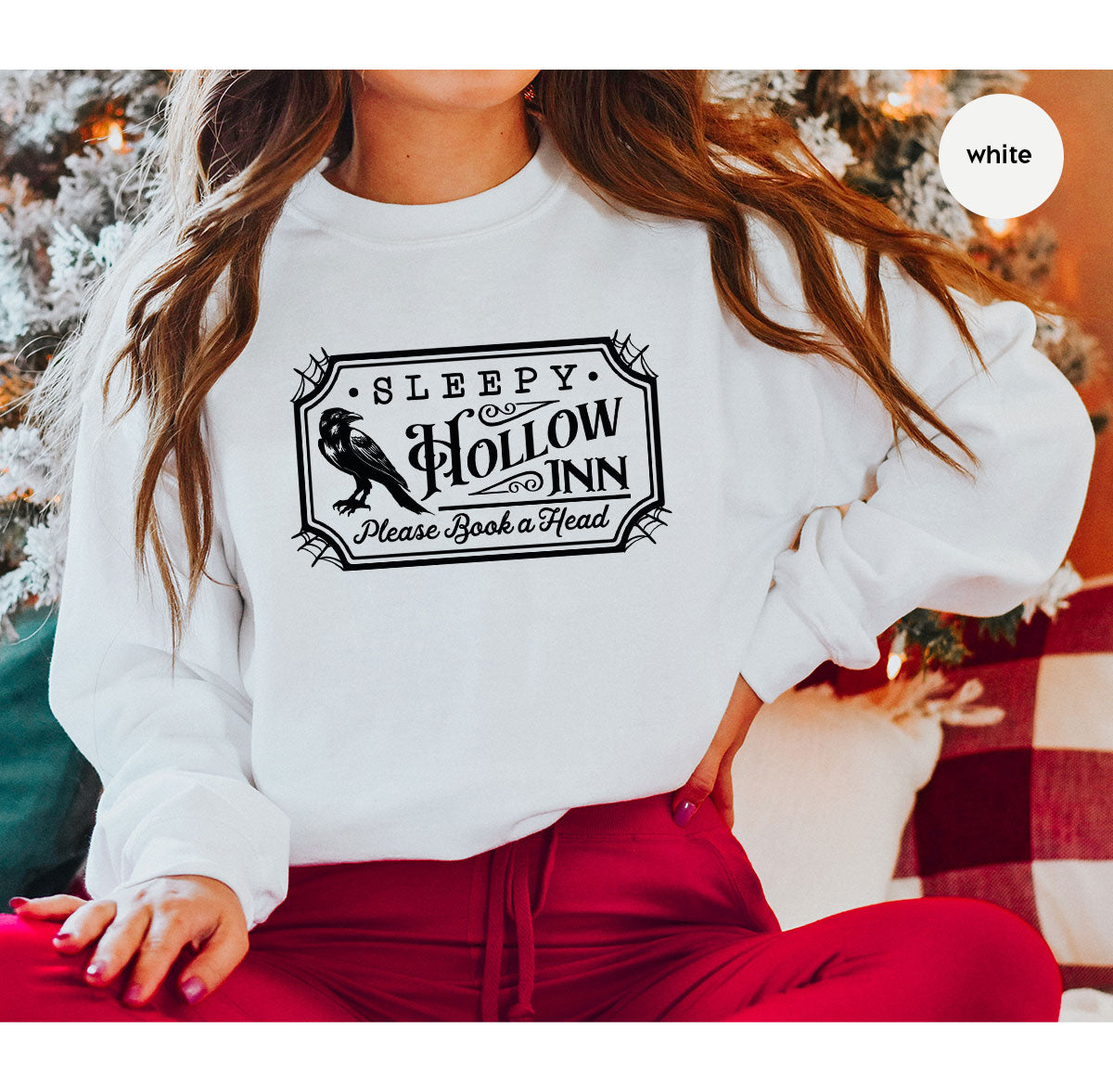 Halloween Crewneck Sweatshirt, Crow Graphic Tees, Gift for Him, Cool Movie T-Shirt, Gift for Her, Spooky Season Party VNeck Shirt