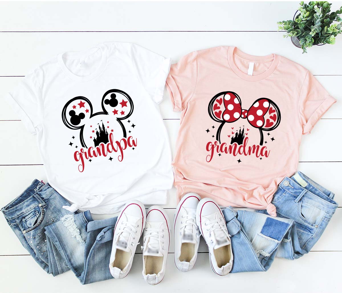 Custom Disney Family Shirts, Matching Disney Trip Shirts, Grandma Gift, Disney Vacation Tees, Disney Mickey Ears Shirt, Grandpa Gifts